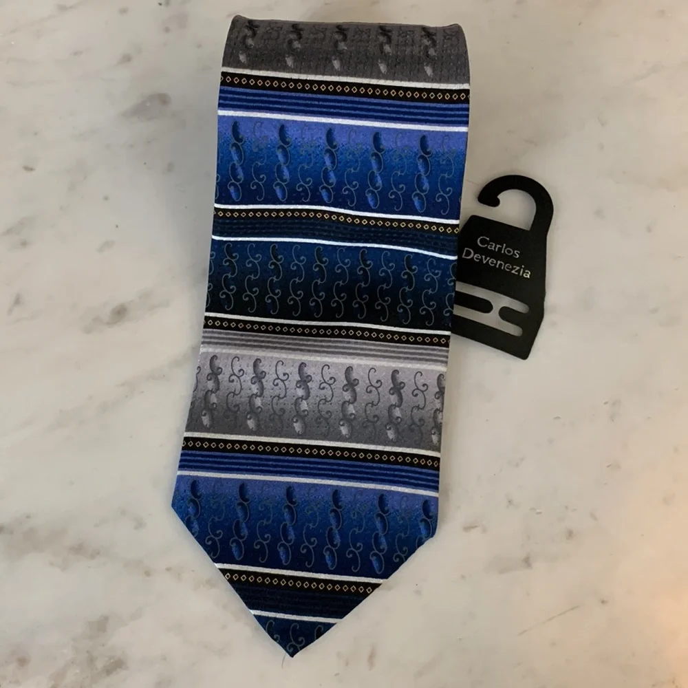 Carlos Devenezia Multicolored Silk Tie